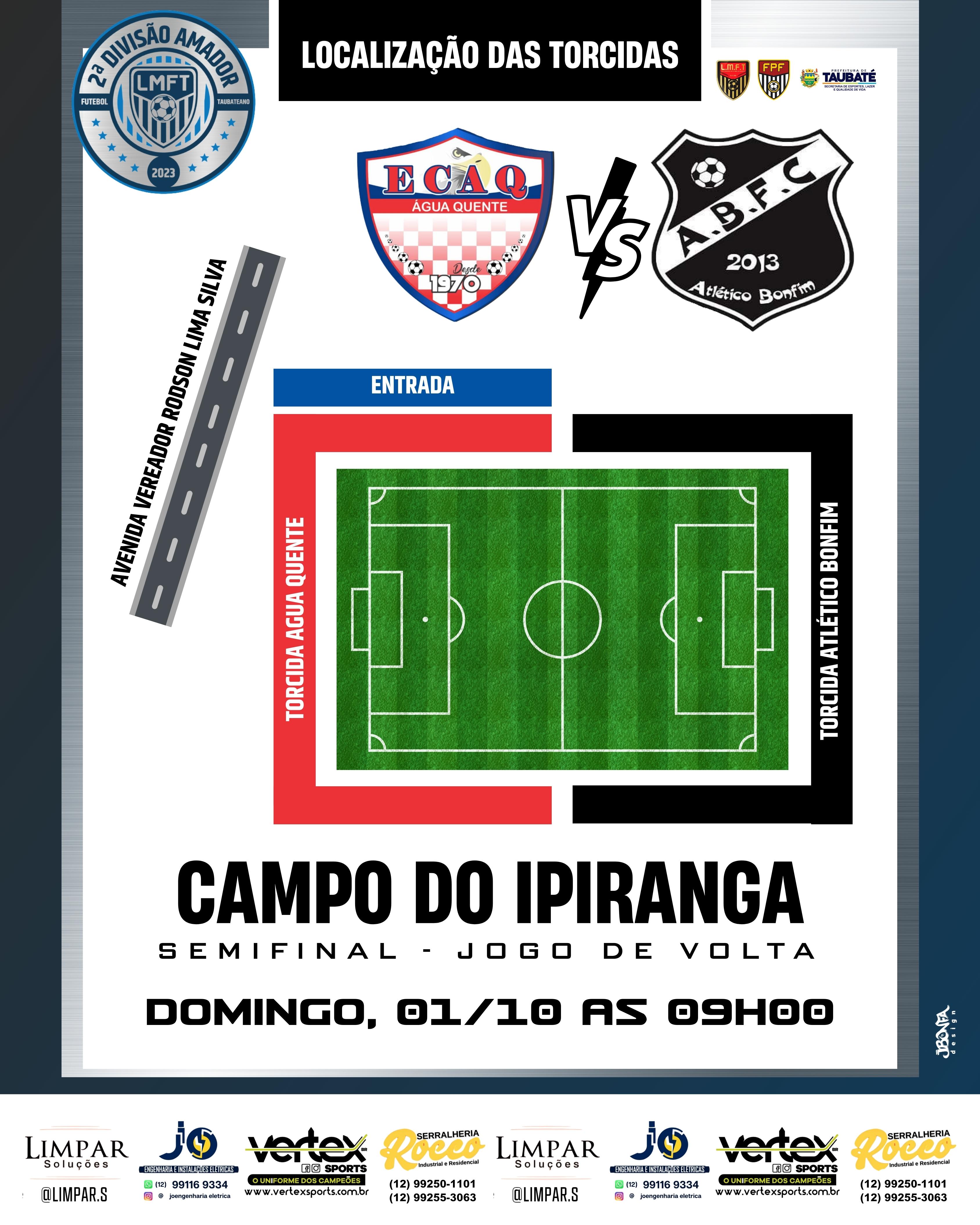 Domingo de decisão no campo do Ipiranga