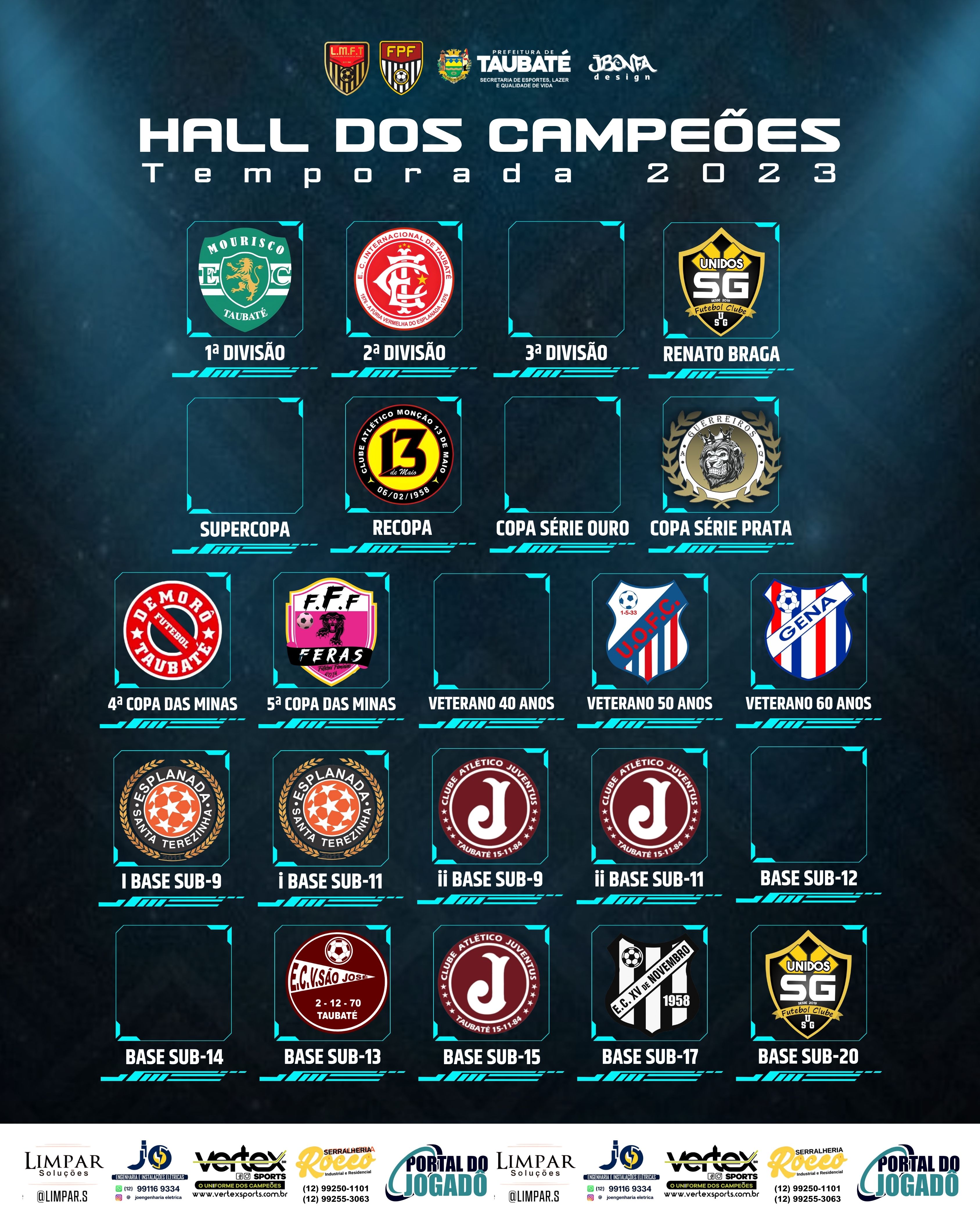 Hall dos Campeões 2023 atualizado com sucesso!