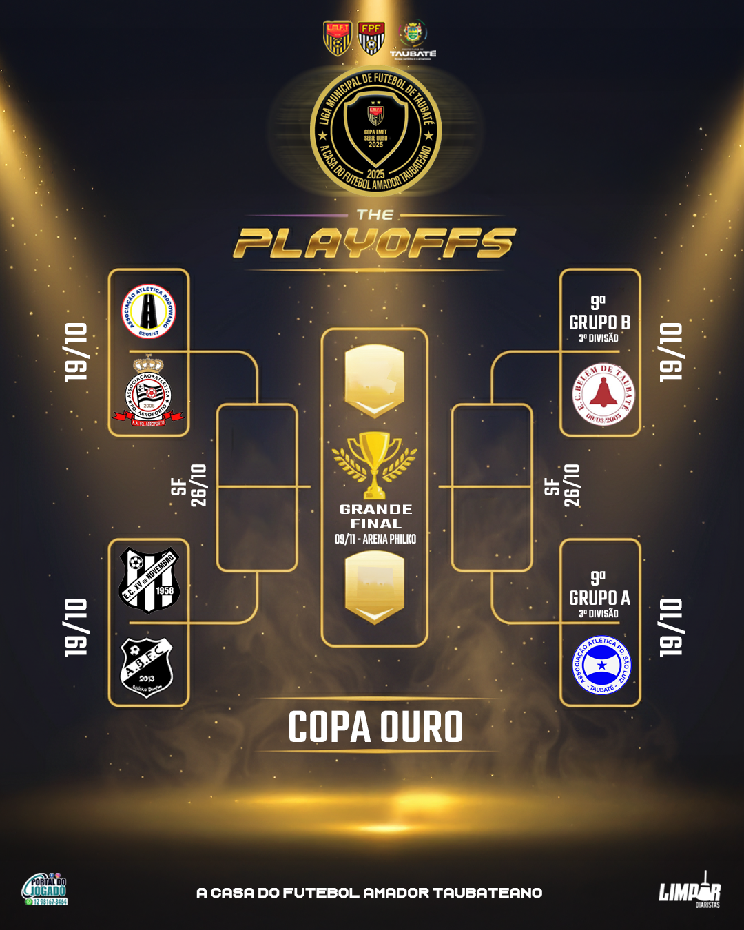 Copa LMFT Série Ouro 2025 — Confrontos definidos! 