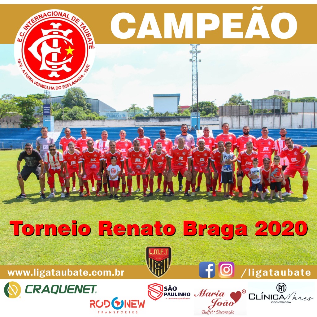 Pôster Oficial do Elenco do EC Internacional campeão rb 2020