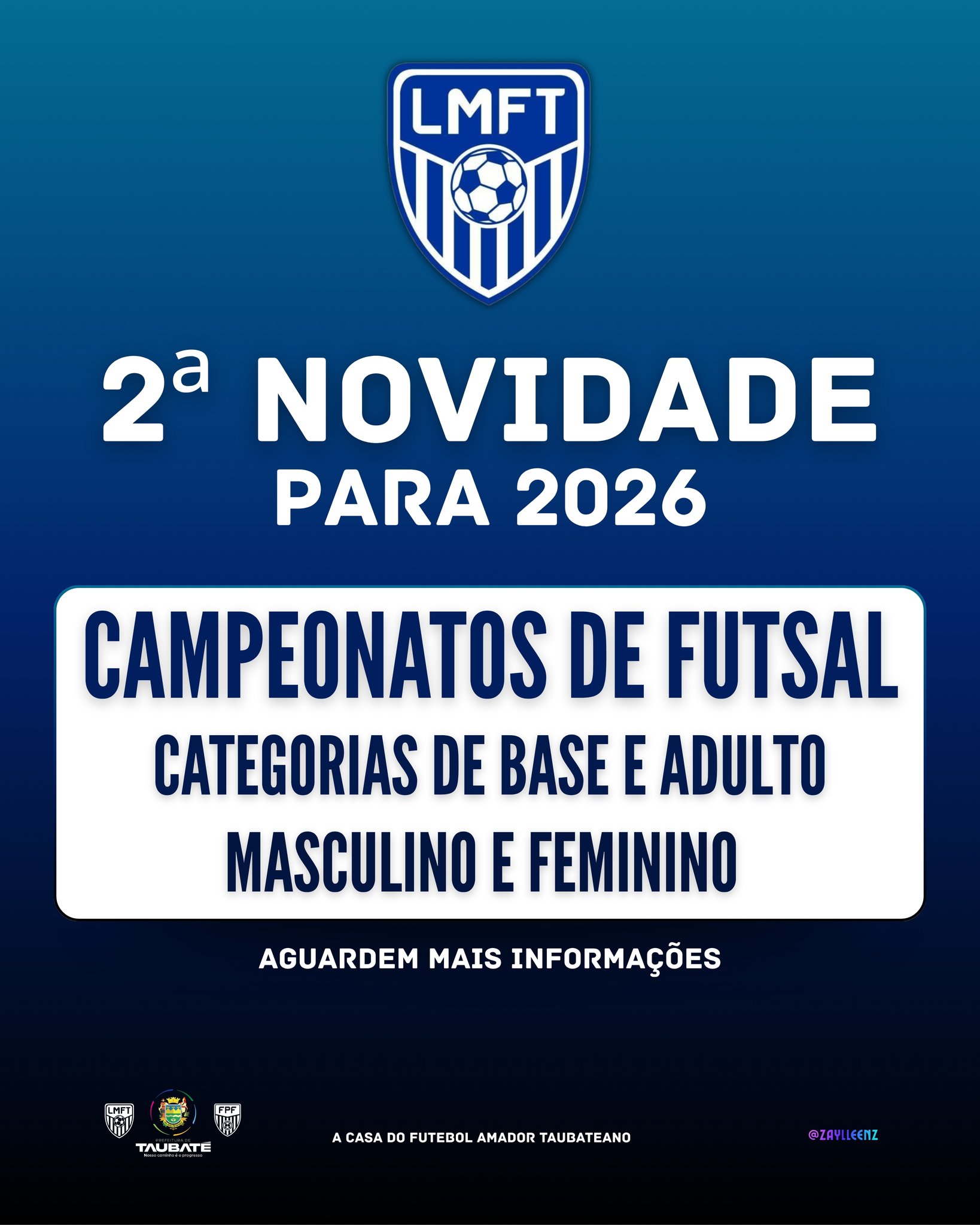 mAIS UMA NOVIDADE NO FUTEBOL TAUBATEANO