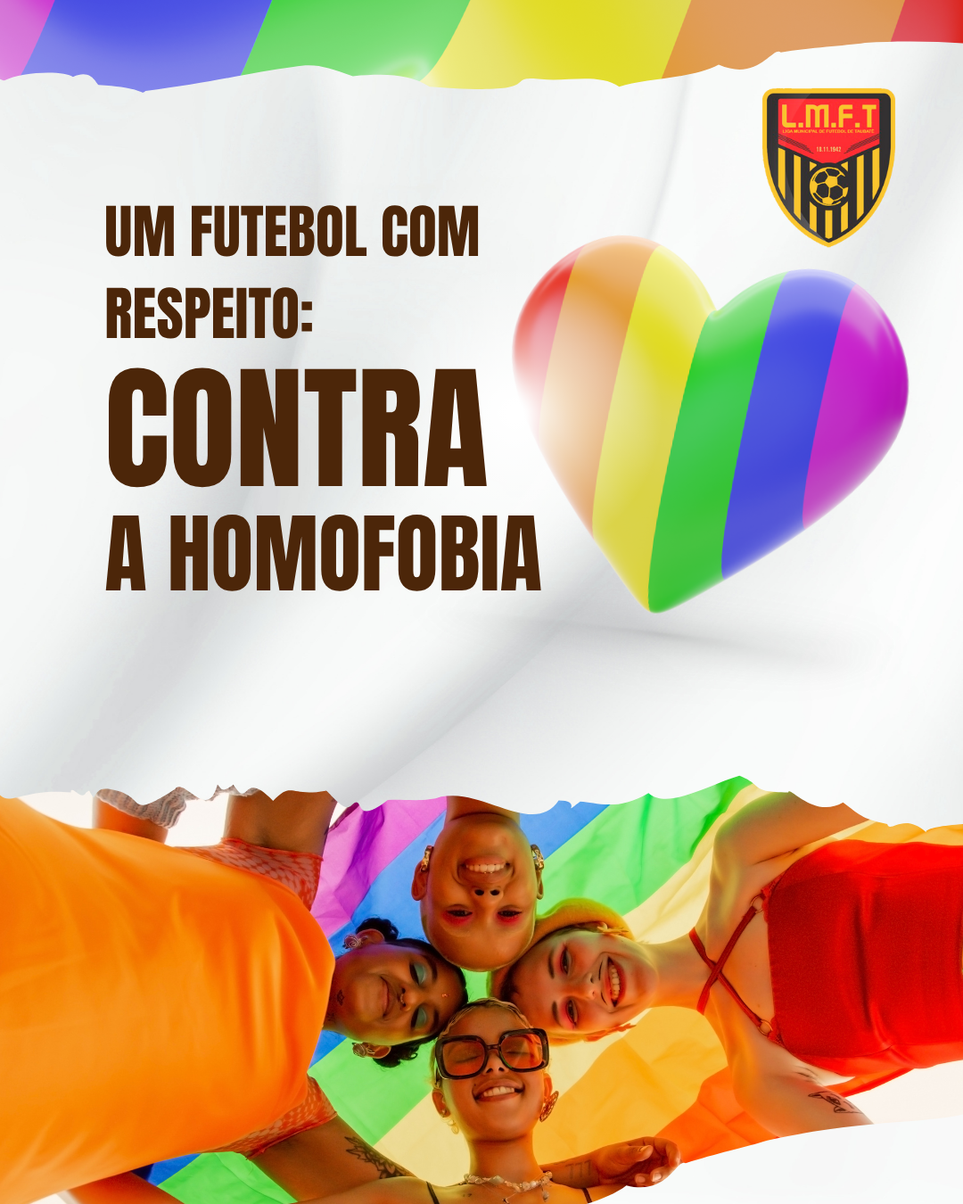 Futebol é paixão. Respeito também entra em campo