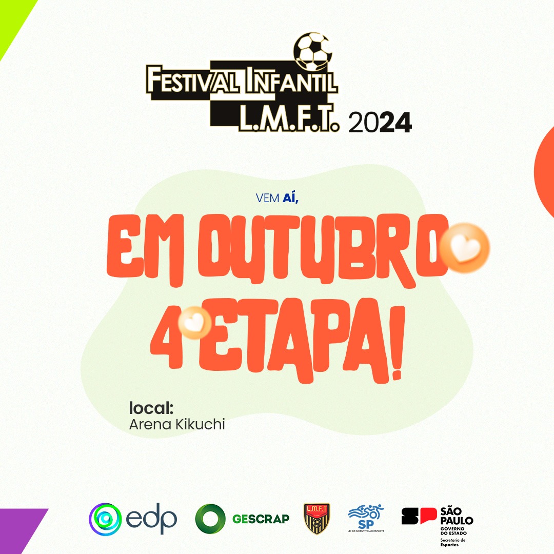 Estão abertas as inscrições para a próxima etapa do Festival