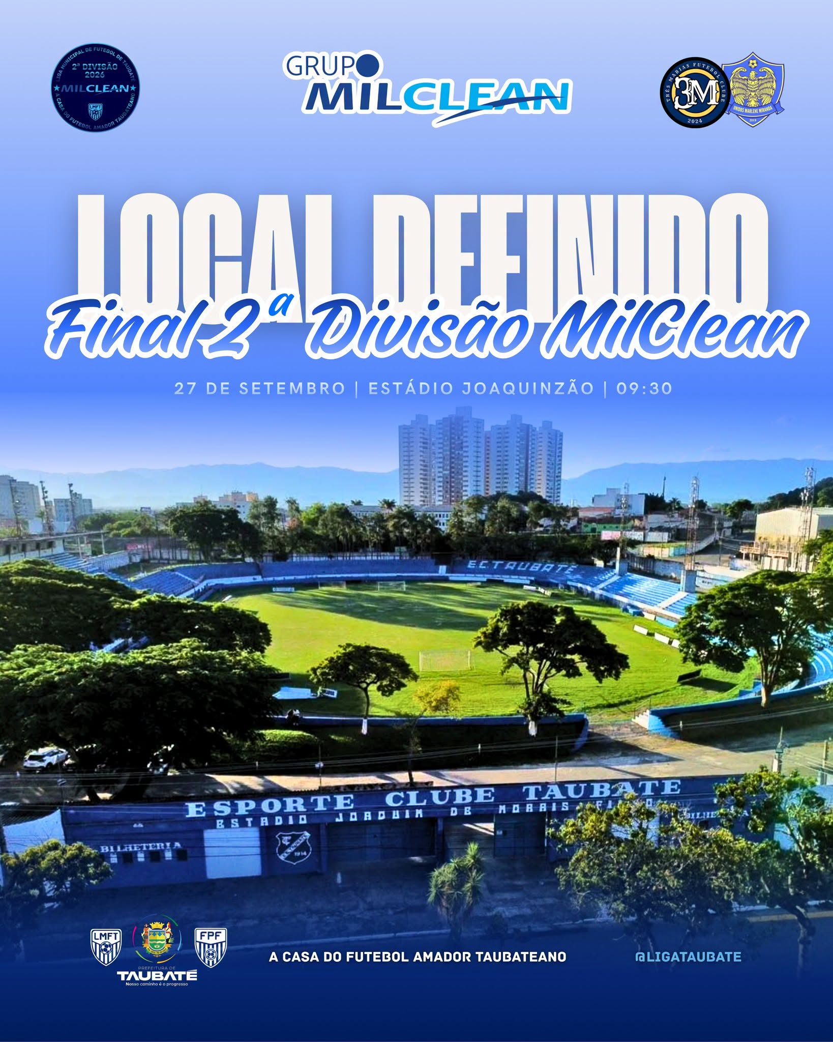 Tudo Confirmado para a Final da Segundona MilClean 2026