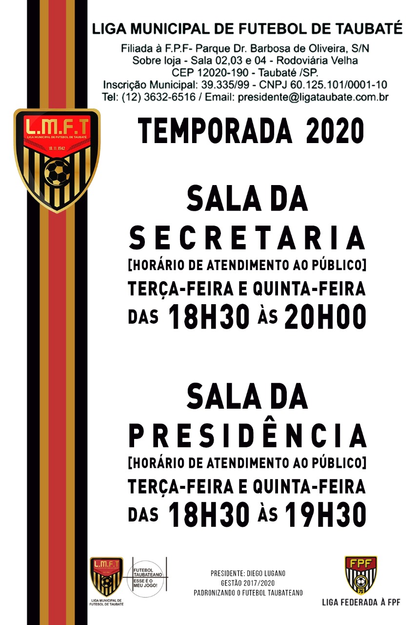 Horário de atendimento