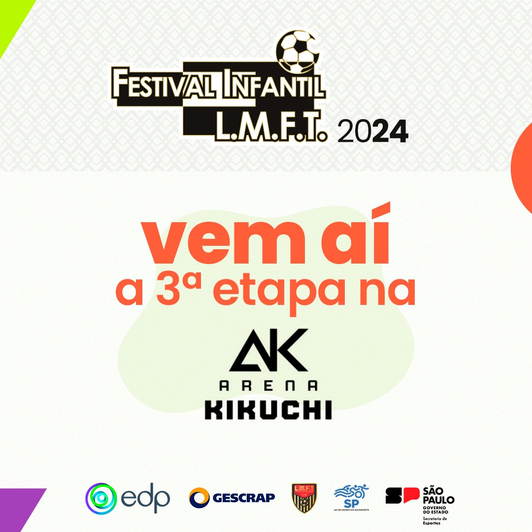 VEM AI A TERCEIRA ETAPA DO FESTIVAL INFANTIL