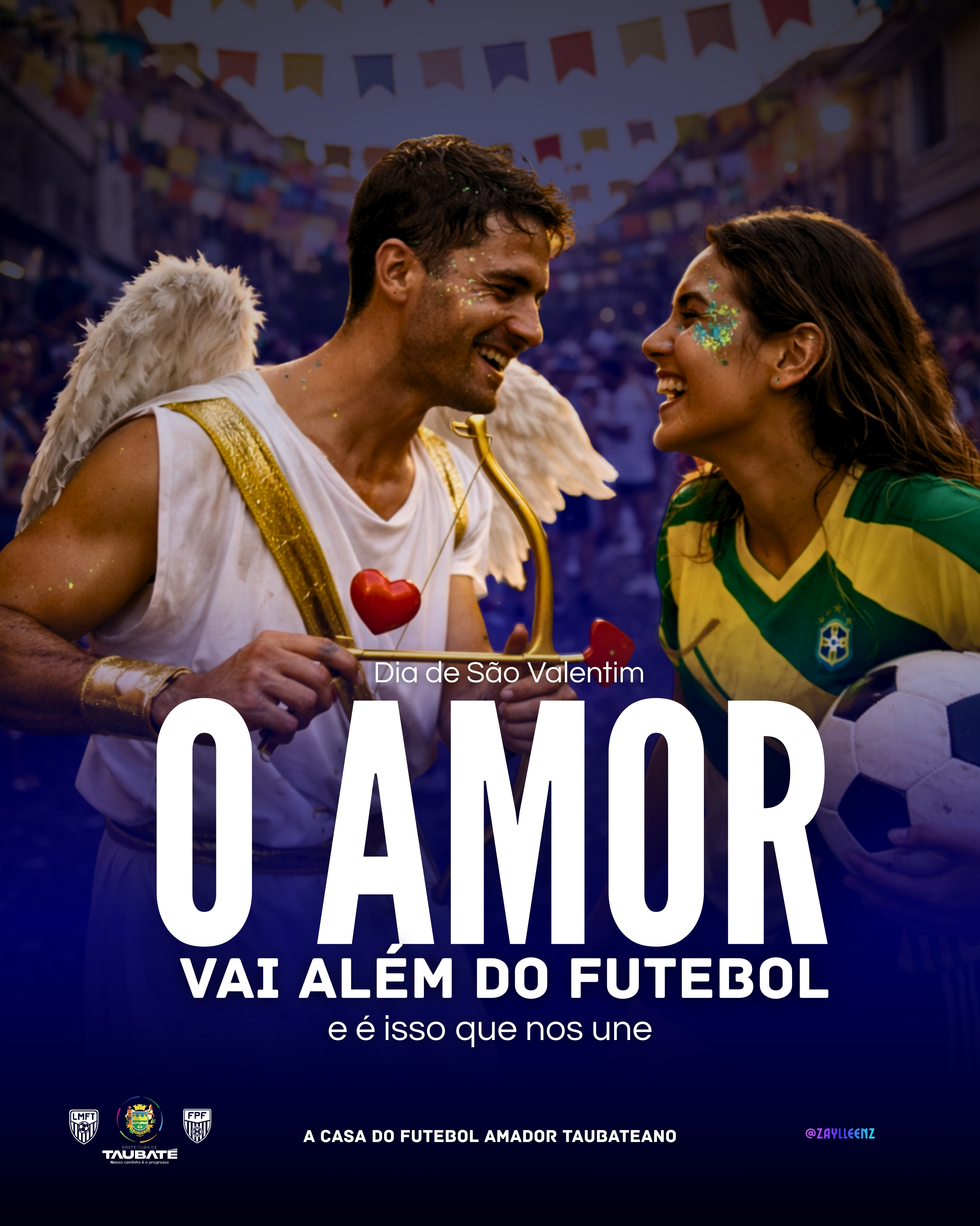 Amor e Futebol no Valentine's Day 