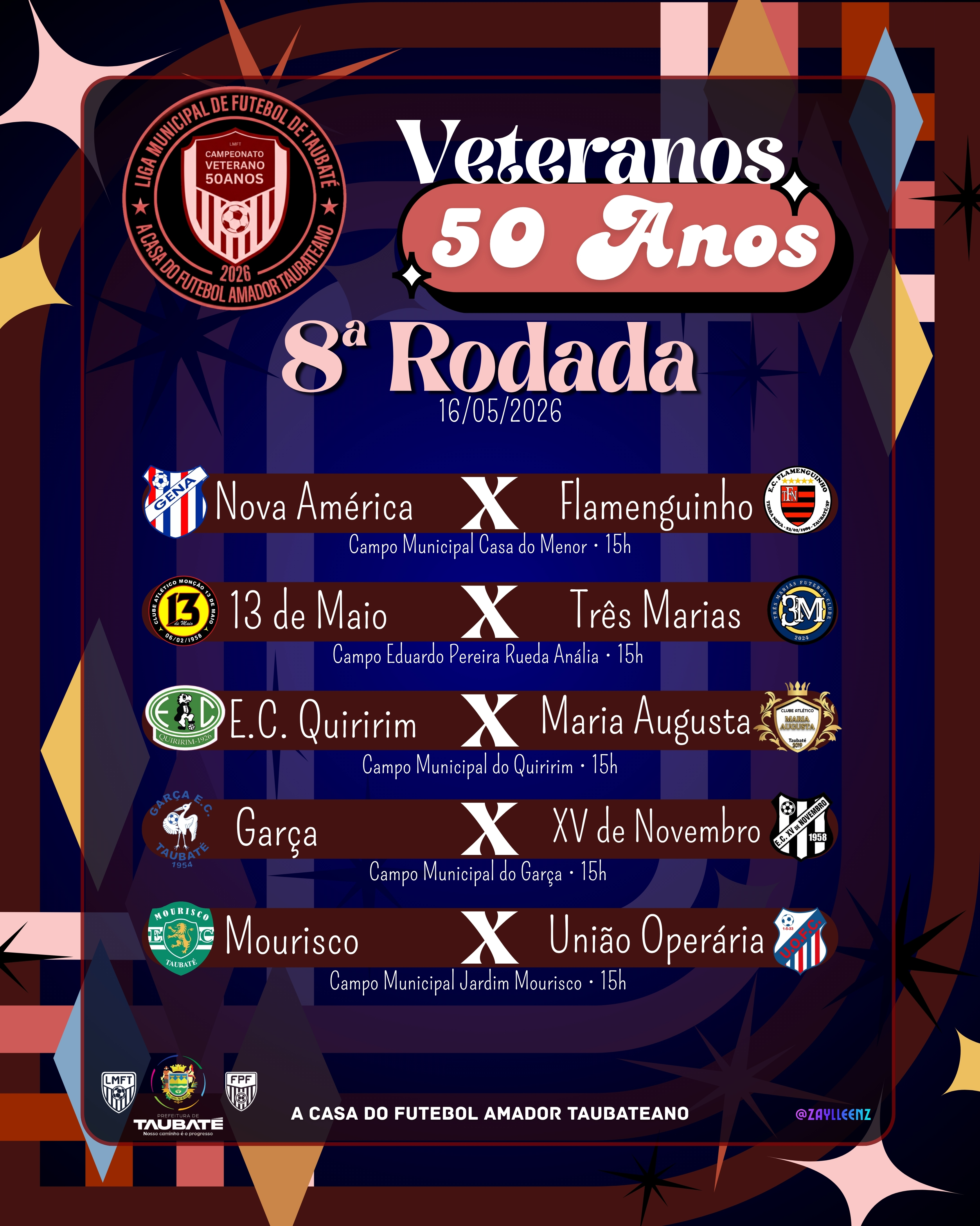 Penúltima rodada da 1ª fase do 50TÃO.